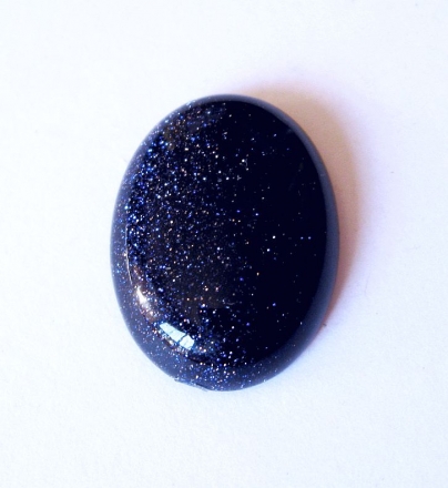 Schmuckstein Cabochon Blaufluss 10 mm